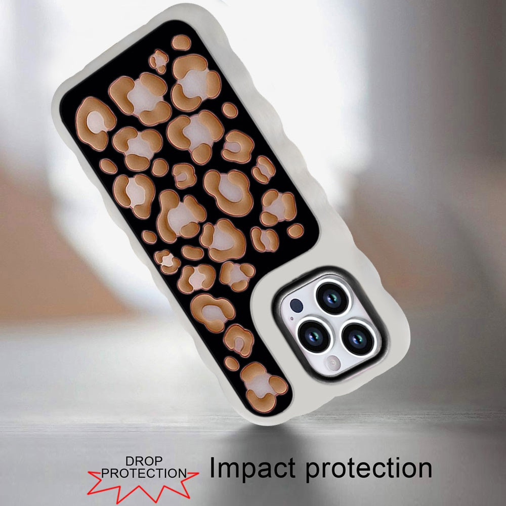 Phone Case for iPhone 15 Pro Fashionable Silicone Textured Decorative Design Pattern Protective Rubber TPU Hybrid Protection Cover