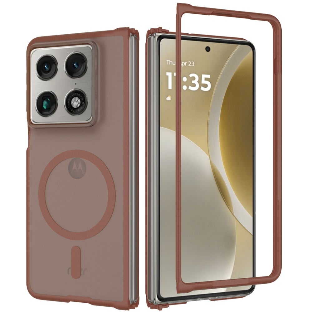 Phone Case for Motorola Razr Fold 2026 Magnetic Circle Matte Hybrid Shockproof Smooth Grip Durable Camera Protection Soft Touch TPU Armor Cover