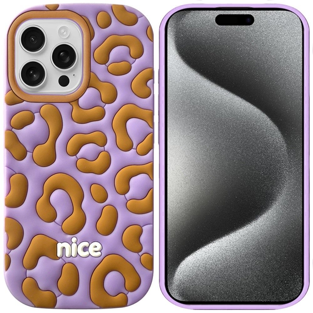 Fashionable Silicone Textured Decorative Design Pattern Protective Rubber TPU Hybrid Protection