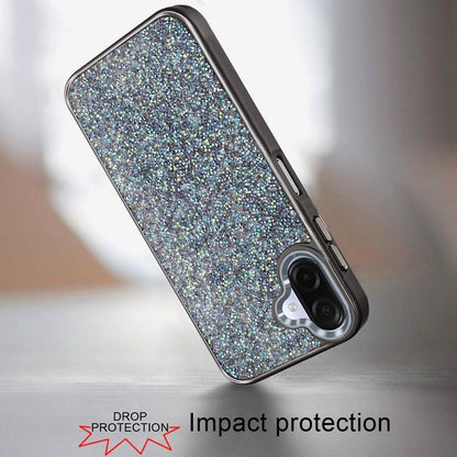 Phone Case Cover for Samsung Galaxy A07 4G Crystal Sparkle Diamond Glass Full Mini Glitter Bling Frame TPU Hybrid Protective Cover