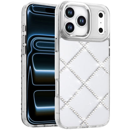 Phone Case for Apple iPhone 18 Pro Gem Glitter Diamond Transparent Hard TPU Hybrid Shockproof Protective Colorful Durable Anti Scratch Grip Cover