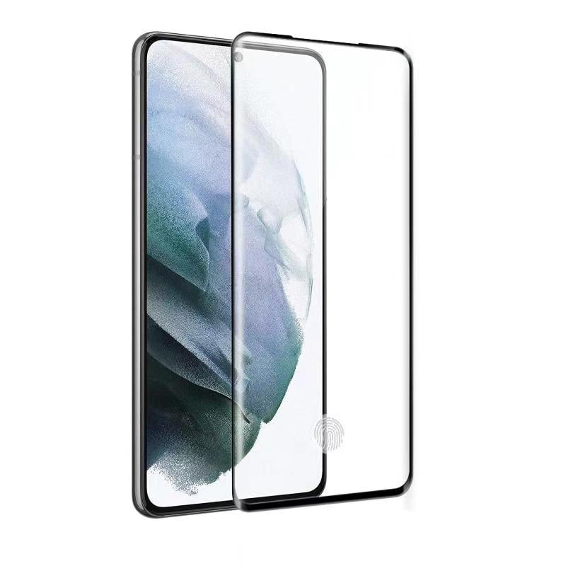 For Samsung Galaxy S21 Tempered Glass Screen Protector Supports Fingerprint Recognition, Case-Friendly, HD Clarity Protector Clear