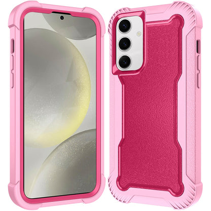 For Samsung Galaxy S25 Plus /S25+ /S24/Plus Tough Hybrid Case - Shockproof 3-in-1 Armor Full-Body Protection PC + TPU Rubber Bumper Frame Case Cover
