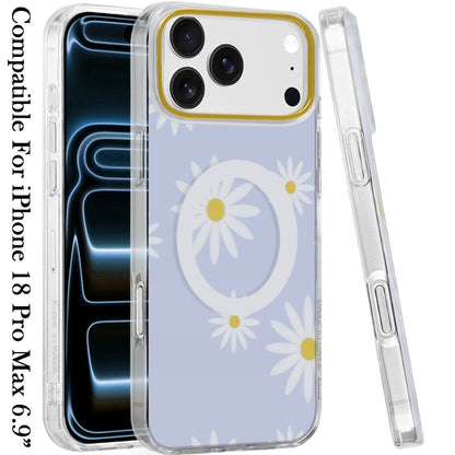 Phone Case for Apple iPhone 18 Pro Max/ iPhone 17 Pro Max Stylish Design Shockproof Magnetic Magsafe Compatible TPU IMD Print Rugged Grip Drop Protection Slim Fashion Cover