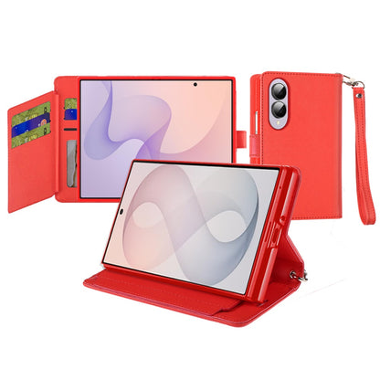 Phone Case for Samsung Galaxy Z Fold 8 Wallet Credit Card Holder Hybrid Slim Protective Dual Function Storage PU Leather Flip Pouch Cover