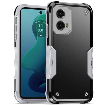 For Motorola Moto G 5G 2024 Slim Fit Back Hybrid Lightweight Shockproof 2-in-1 Hybrid Hard PC Bumper Frame Armor Protection Case Cover