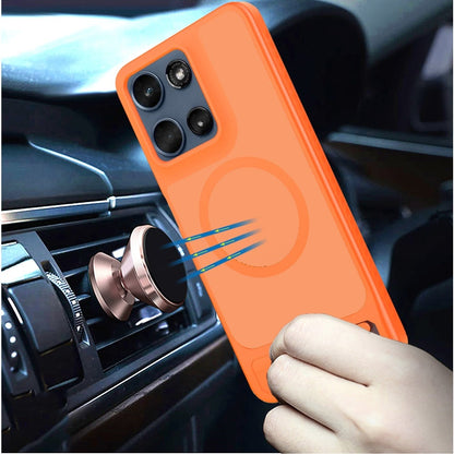 Phone Case for Motorola Moto G 5G 2026/ Moto G 5G 2025 Matte Magnetic Metal Kickstand Shockproof Grip Anti Slip Durable Protective Heavy Duty Hybrid Cover