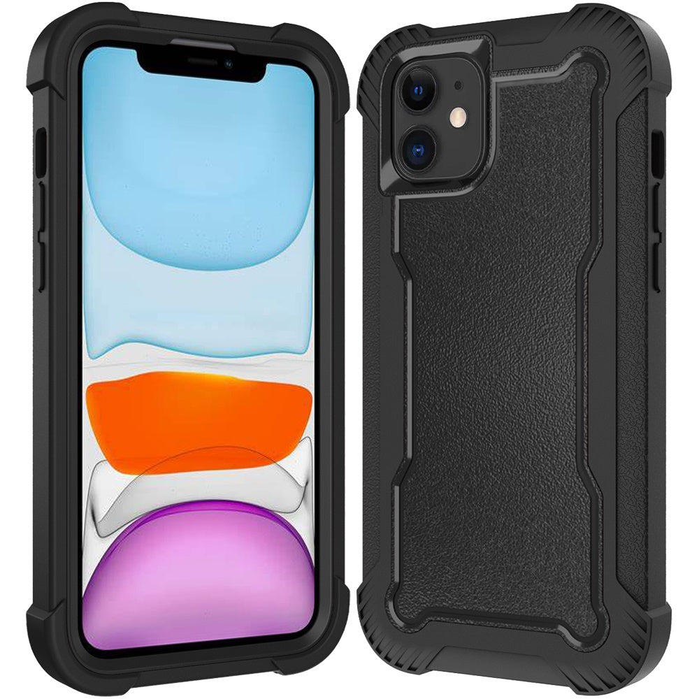 For Apple iPhone 16 Pro Max (6.9") Tough Hybrid Shockproof Hybrid PC + TPU Bumper Frame Rubber Drop Proof 3in1 Armor Full Body Case Cover