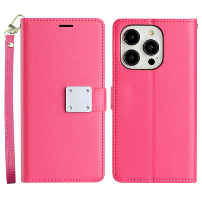 For Apple iPhone 12 /12 Pro Wallet Cases PU Leather with Credit Card /ID /Cash Holder Slot Dual Flip Book Pouch, Stand and Strap Case Cover