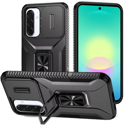 Phone Case for Samsung Galaxy A27 Magnetic Ring Stand Camera Protection Shockproof Heavy Duty Kickstand Rugged Grip Anti Scratch Hybrid Cover
