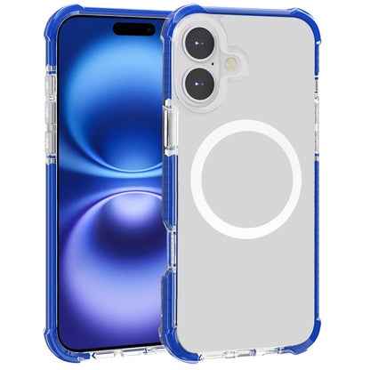 For Apple iPhone 17 (6.3") Magnetic Acrylic Case Transparent Back, Rugged Colorful Frame, Shockproof Hybrid, MagSafe Compatible Case Cover