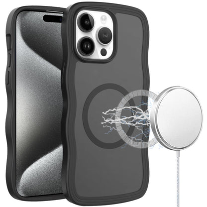 For Apple iPhone 16 Pro Max Grip Hand Magnetic Hybrid Case Shockproof Protection Matte Skin Rubber TPU + PC Case Cover