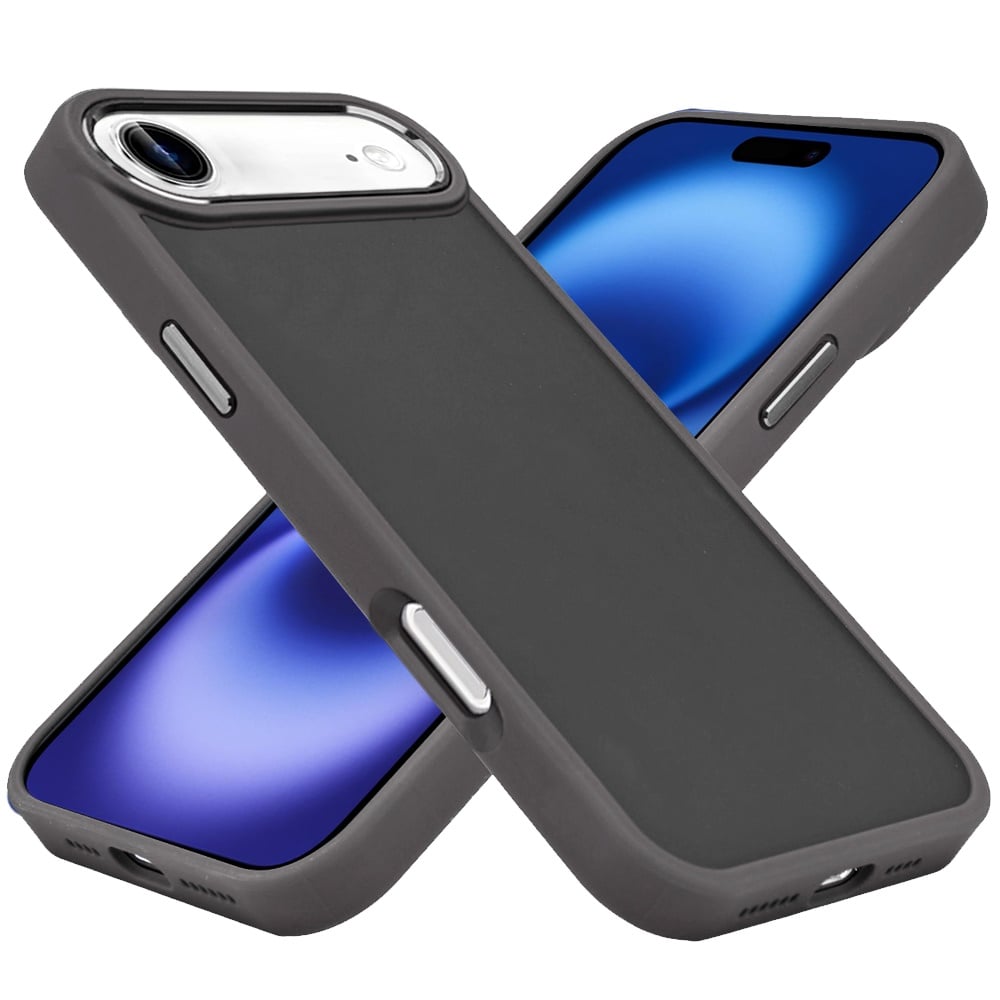 For Apple iPhone 17 Air (6.6") Slim Fit Thin Hybrid,Frosted Matte Polished Acrylic Hard PC with TPU Rubber Frame Case Cover