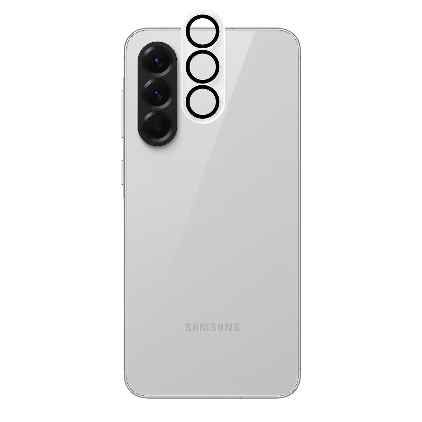 Camera Lens Protector for Samsung Galaxy A27 Camera Lens Protector Tempered Glass Transaprent Black Edge Case-Friendly Ultra-Thin Clear