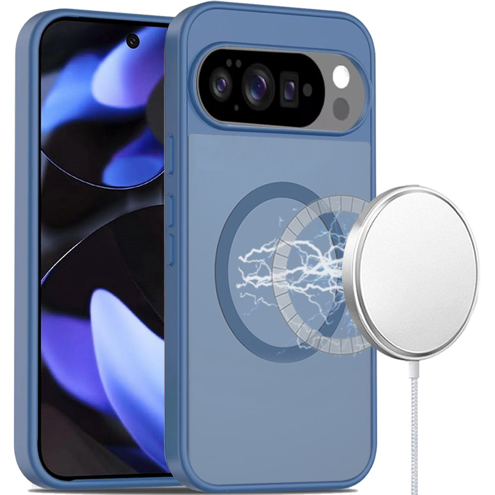 For Google Pixel 10 Pro XL MagSafe Compatible Case Hybrid Soft TPU Bumper Hard Translucent Matte Back Slim Shockproof Case Cover