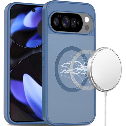 For Google Pixel 10 Pro XL MagSafe Compatible Case Hybrid Soft TPU Bumper Hard Translucent Matte Back Slim Shockproof Case Cover