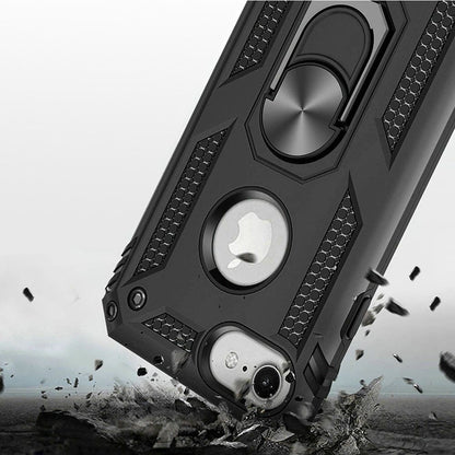 For Apple iPhone SE 3 (2022) SE/8/7 Hybrid Shockproof Durable 360 Degree Rotatable Ring Stand Holder Kickstand Fit Magnetic Car Mount Case Cover