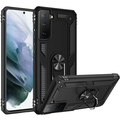 For Samsung Galaxy S21+ / S21 Plus Hybrid Shockproof Durable 360 Degree Rotatable Ring Stand Holder Kickstand Fit Magnetic Car Mount Case Cover