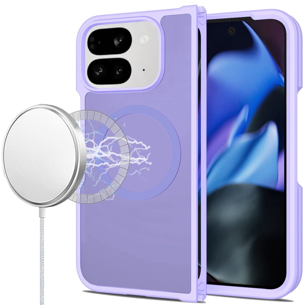 For Google Pixel 10 Pro Fold Magnetic Case Hybrid Soft TPU Bumper Hard Translucent Matte Back Slim Shockproof Case Cover