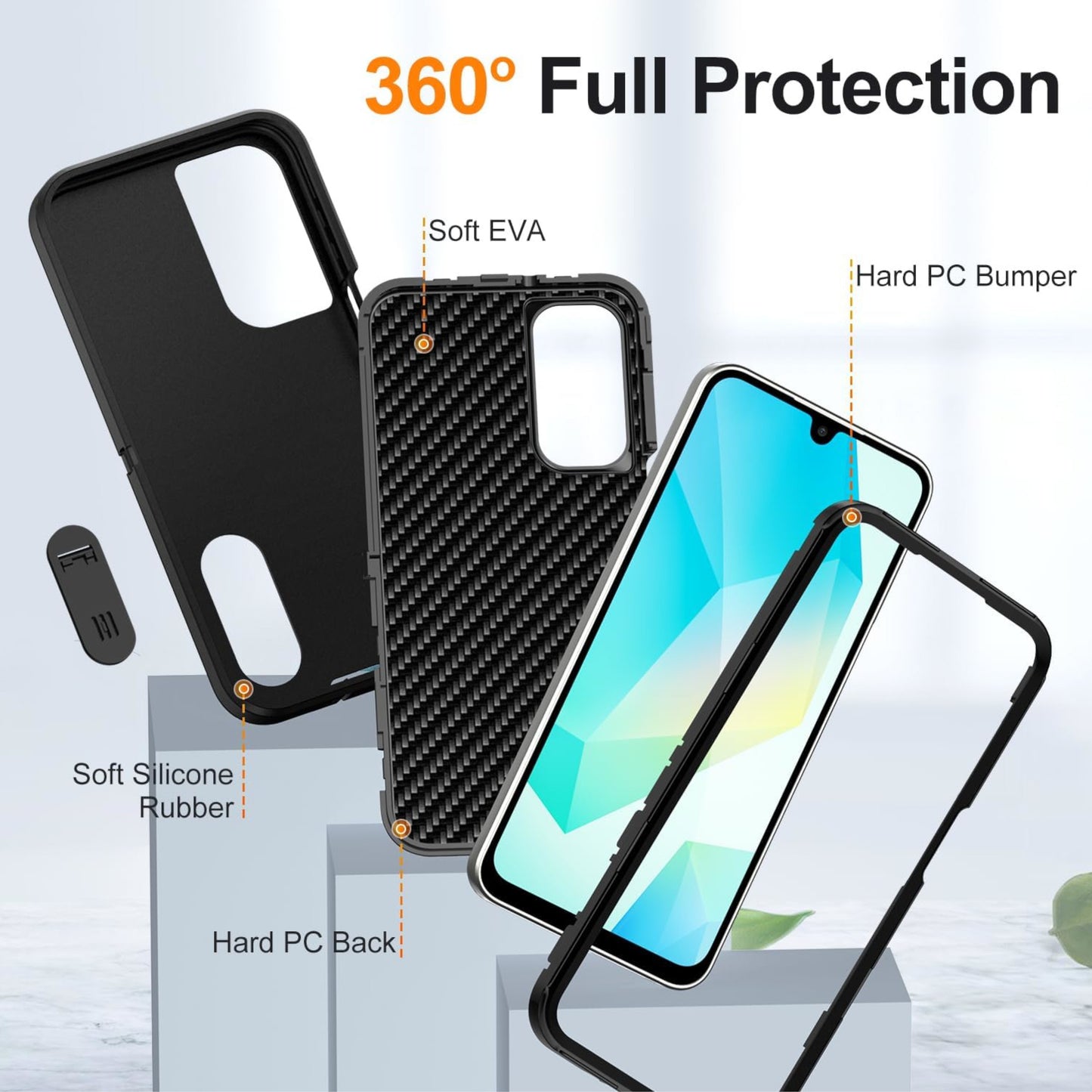 For Motorola Moto G 5G 2025 Sturdy Shockproof Hybrid with Built-in Kickstand – Heavy Duty Protection, Drop-Resistant Case Cover