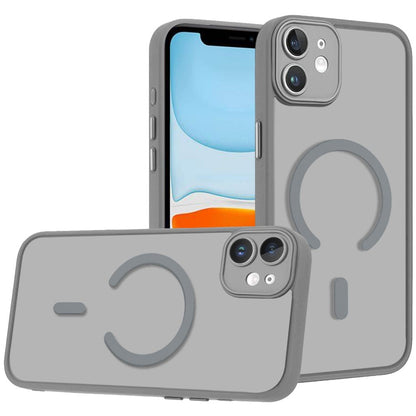 Phone Case for Apple iPhone 11 Matte Frosted Magnetic Back Hybrid Hard PC Soft TPU Camera Protection Slim Shock Absorbing Anti Fingerprint Cover