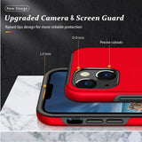 For Apple iPhone 15 Plus (6.7") Hybrid Military Grade with Flat Metal Ring Stand 360° Rotation Kickstand Hard Back Slim  Phone Case Cover
