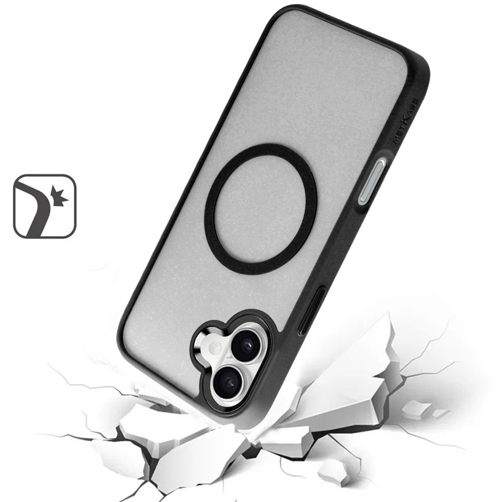 For Apple iPhone 16 Plus (6.7") Magnetic Protective Hybrid Case with MagSafe Compatible Bumper Shockproof Case Cover