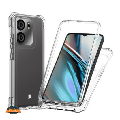 For Samsung Galaxy Xcover 7 Pro Full-Body Dual Layer Hybrid Case Slim, Drop-Proof TPU Hard PC, Durable Corner Front Bumper Protector Case Cover Clear Transparent