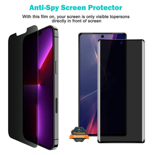 Screen Protector for Samsung Galaxy S26 Privacy Tempered Glass Screen Protector Anti-Spy Anti-Peek 9H Scratch Resistant Black