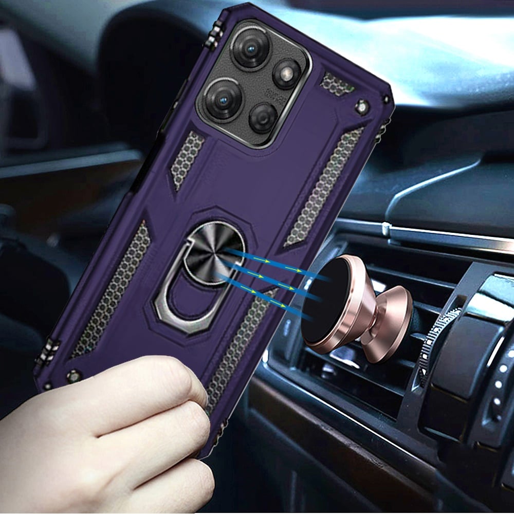 For Motorola Moto G Stylus 5G 2026 /2025 Hybrid Shockproof Durable 360 Degree Rotatable Ring Stand Holder Kickstand Fit Magnetic Car Mount Case Cover
