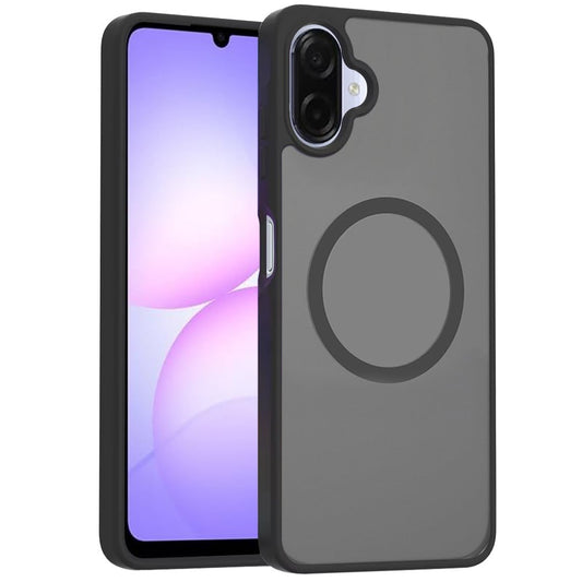 Phone Case for Samsung Galaxy A07 5G Magnetic Matte Hybrid Shockproof Smooth Grip Durable Camera Protection Anti-Slip Soft Touch TPU Armor Cover