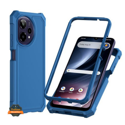 For AT&T Verge 2 Full-Body Dual Layer Hybrid Case Slim, Drop-Proof TPU Hard PC, Durable Corner Front Bumper Protector Case Cover