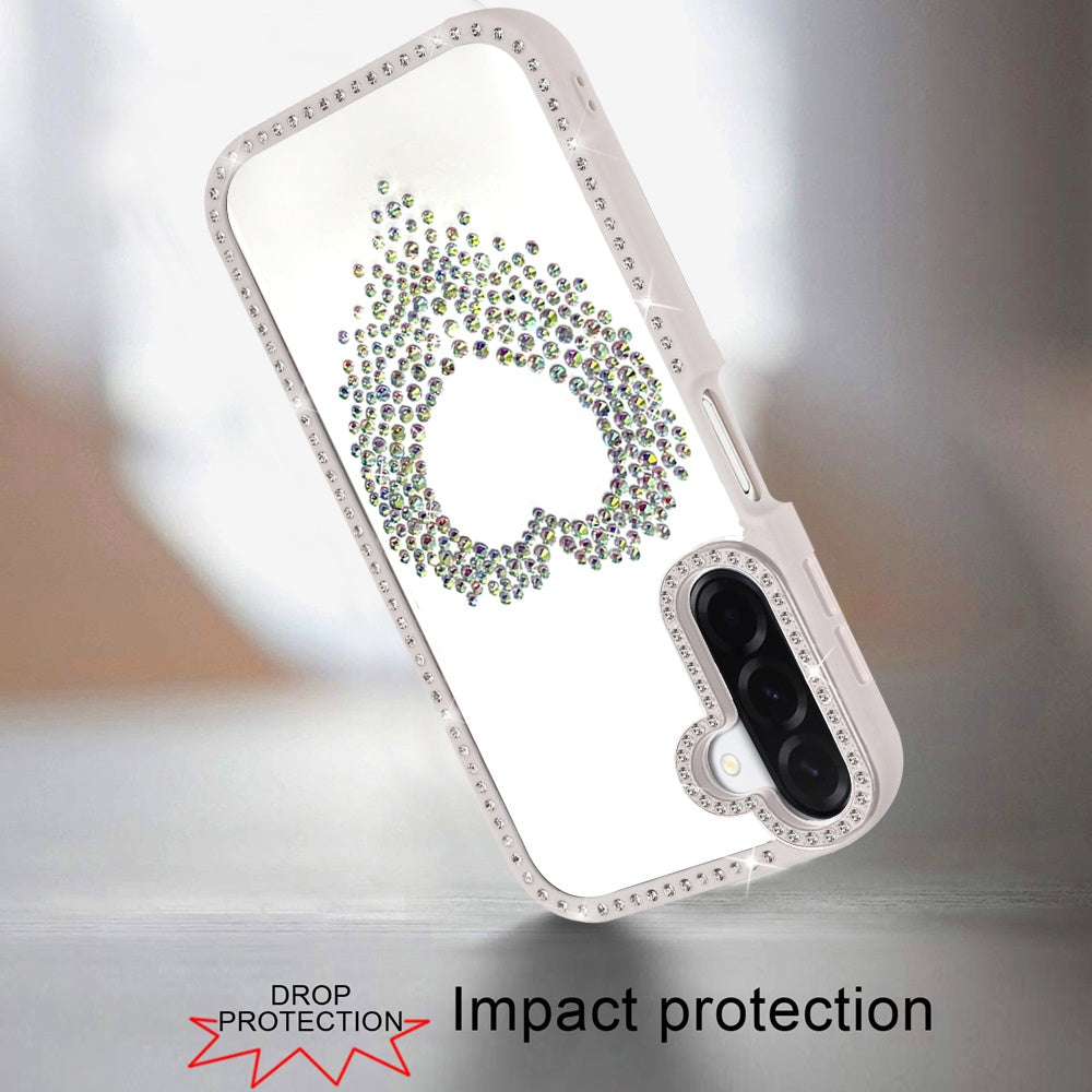 Angel Hearts Glitter Shimmer Diamond Edge Sparkle Hybrid Shockproof AntiSlip Grip Fashion Stylish Protective Bumper