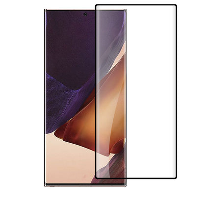 For Samsung Galaxy S22 Plus Tempered Glass Screen Protector Designed Fingerprint Unlocking 3D Curved Edge Glass Full coverage Protector Clear Black