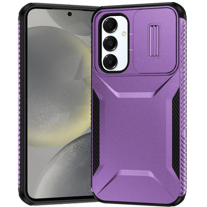 For Samsung Galaxy S25 Ultra Slim Fit Shockproof Hybrid with Slide Camera Window Covering, Rugged Tpu Silicone Hard PC Bumper Case Cover
