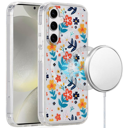 For Samsung Galaxy S25 /S24 Cute Fashion Pattern Design, Durable Shockproof Slim TPU Hard Back, MagSafe Compatible Case Cover