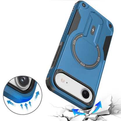 For Apple iPhone 17 Air (6.6") Magnetic Invisible Kickstand Holder with Magsafe, Slim Fit Shockproof Hybrid Military Grade Heavy Duty Case Cover