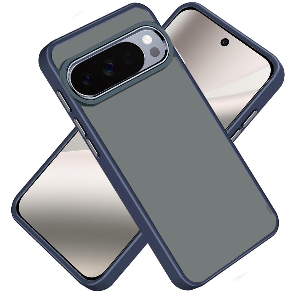 For Google Pixel 10 Pro XL Slim Fit Thin Hybrid,Frosted Matte Polished Acrylic Hard PC with TPU Rubber Frame Case Cover