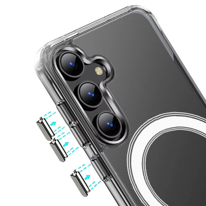 For Samsung Galaxy S26 Clear Magnetic Case with Built-in Magnets Compatible with MagSafe Slim Soft TPU Bumper Case Cover Transparent