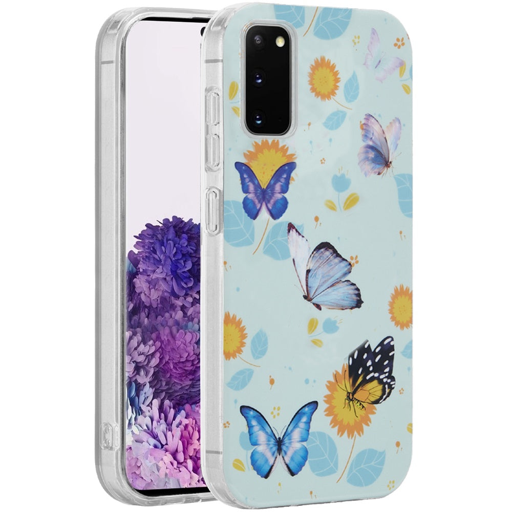 For Samsung Galaxy S20 Fashion Layer Design Slim IMD TPU Protective, Shockproof Hybrid Stylish Durable Hard PC Case Cover