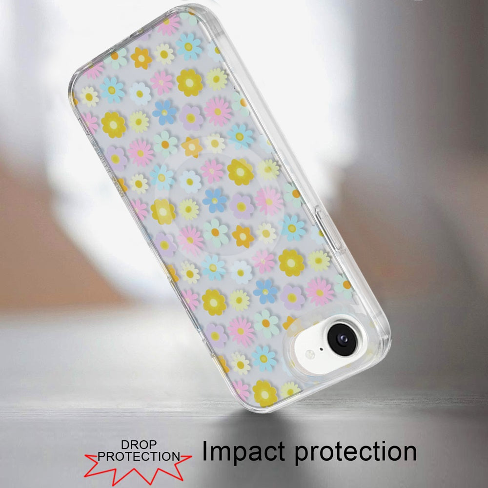 Phone Case for Apple iPhone 17E /16E Stylish Design Shockproof Magnetic TPU IMD Print Rugged Grip Drop Protection Slim Fit Fashion Cover