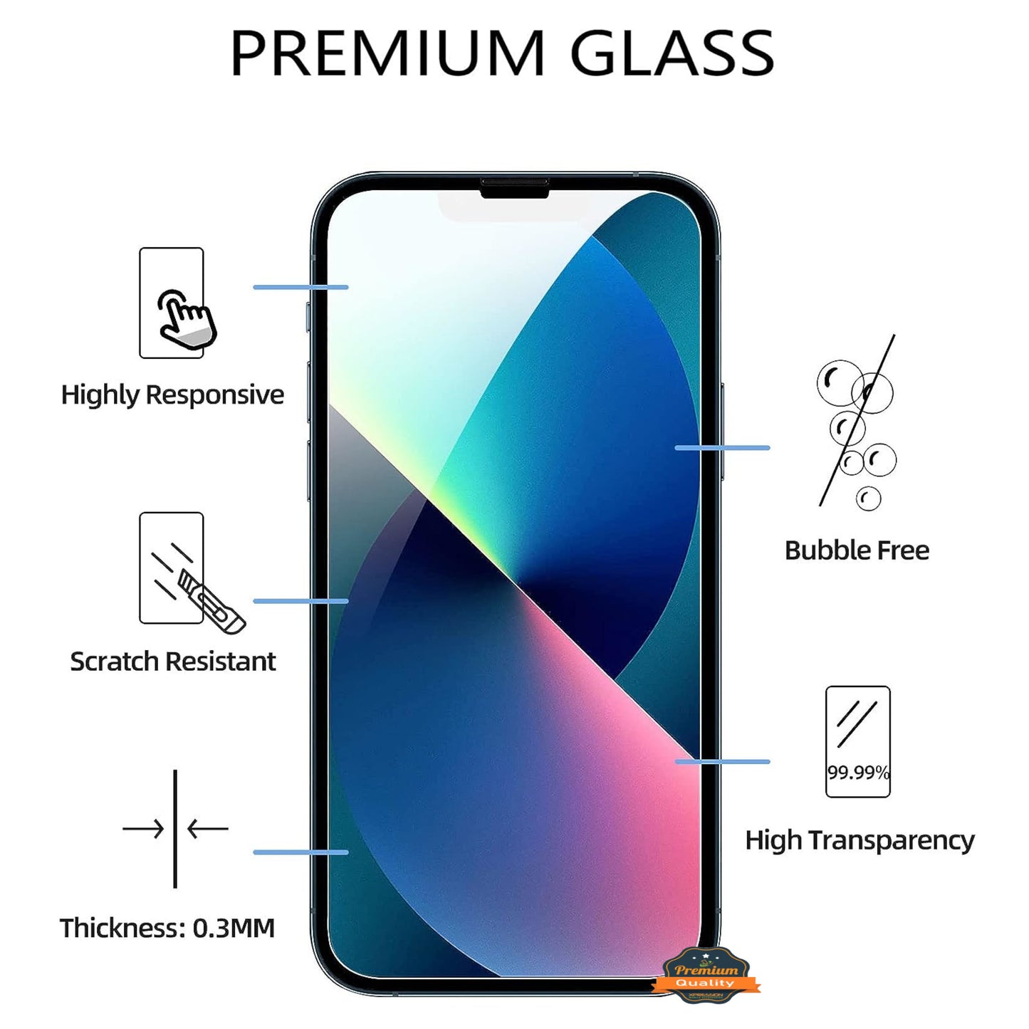 Screen Protector for Samsung Galaxy Z Fold 8 Premium 9H Tempered Glass HD Clear Screen Protector Fingerprint Resistant Durable Screen Guard Clear