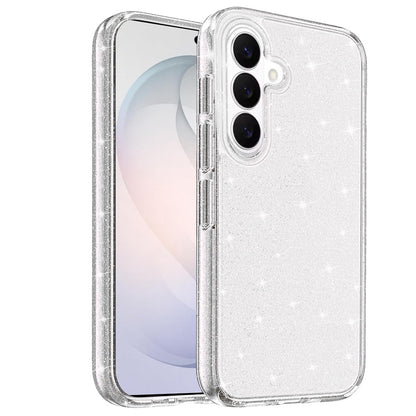 Phone Case for Samsung Galaxy S26 FE /Fan Edition Glitter Transparent Shockproof Thick Clear Hybrid Slim Fit Heavy Duty 3mm TPU Protective Bumper Cover Clear