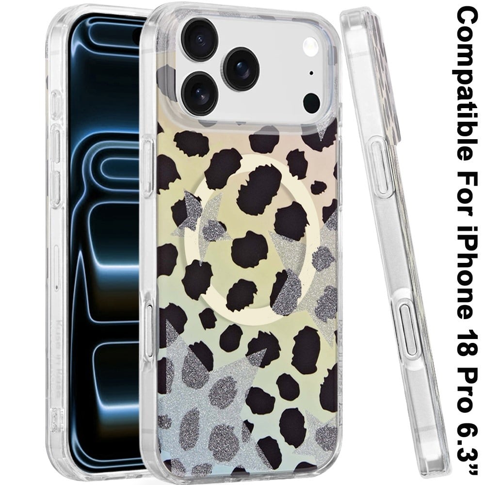 Phone Case for Apple iPhone 18 Pro/ iPhone 17 Pro Stylish Design Shockproof Magnetic Magsafe Compatible TPU IMD Print Rugged Grip Drop Protection Slim Fashion Cover