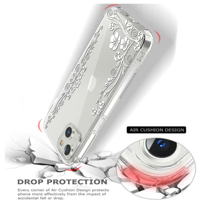 For Motorola Moto G Stylus 5G 2025 Hybrid Clear Frame with Trendy Pattern Design, Shockproof Hard Back & TPU Rubber Case Cover