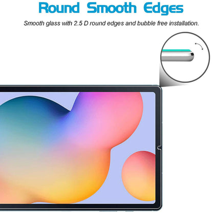 For Tempered Glass Screen Protector 9H Hardness, Touchpad Compatible, Case Friendly, Bubble Free, AB Glue, Ultra HD Clear Tablet Case Cover