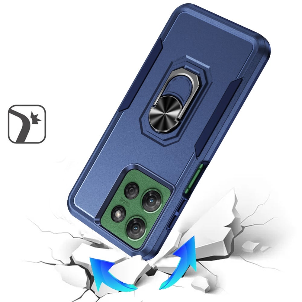 For Motorola Moto G Power 5G 2026 /2025 Hybrid Tough Strong Dual Layer Hard PC TPU with Magnetic Ring Stand Heavy-Duty Armor Design Case Cover