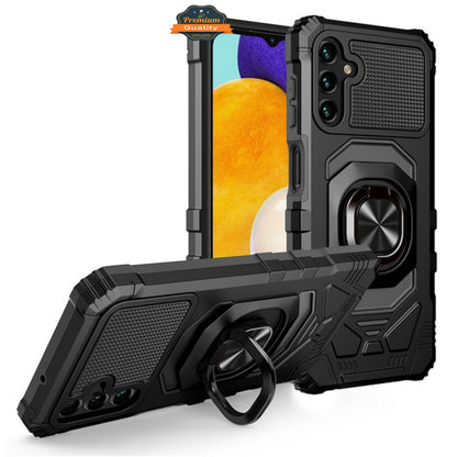 For Samsung Galaxy A26 Hybrid Magnetic Car Mount Ring Kickstand Stand Holder Full-Body Armor Protective [Military Grade] Case Cover