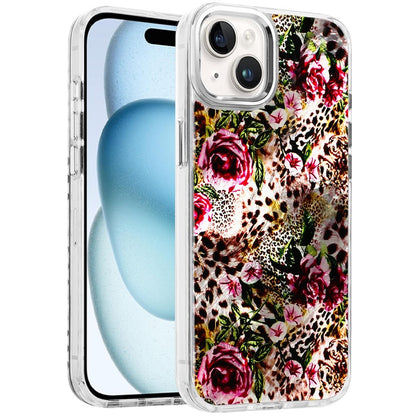 For Apple iPhone 16e Fashion Beautiful Epoxy Design Hybrid Fashion Stylish TPU Protective, Shockproof Hybrid PC Case Cover