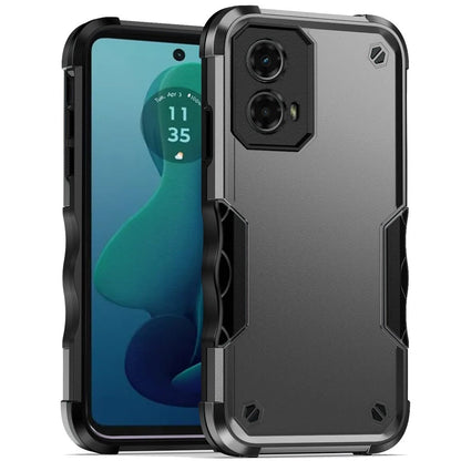 For Motorola Moto G 5G 2024 Slim Fit Back Hybrid Lightweight Shockproof 2-in-1 Hybrid Hard PC Bumper Frame Armor Protection Case Cover